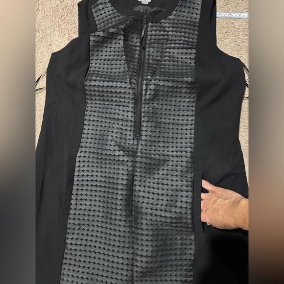 Worthington Black Dress with Textured Panel - Picture 7 of 8